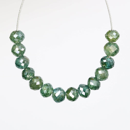 Eco-Friendly Green Treated Diamond Beads | Stunning Jewelry Making Supplies