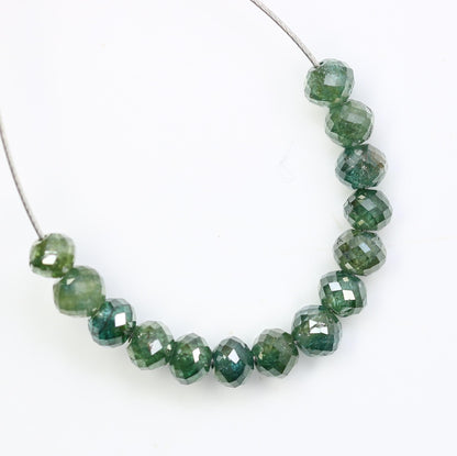 Eco-Friendly Green Treated Diamond Beads | Stunning Jewelry Making Supplies