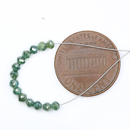 Eco-Friendly Green Treated Diamond Beads | Stunning Jewelry Making Supplies
