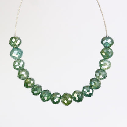 Luxurious Green Diamond Beads | Perfect for Artisan Jewelry and DIY Designs