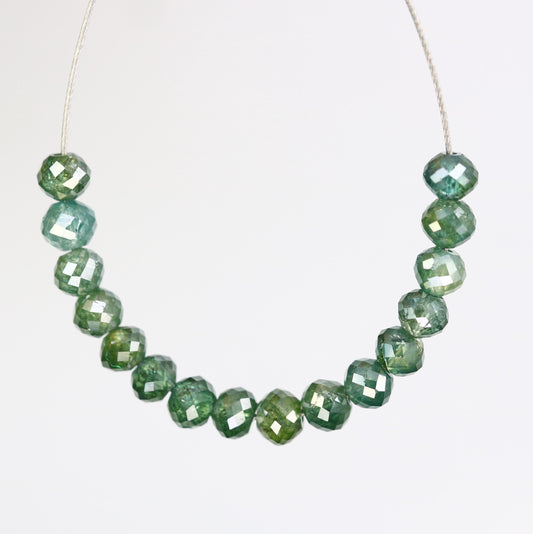 Luxurious Green Diamond Beads | Perfect for Artisan Jewelry and DIY Designs
