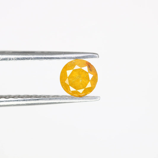 Gorgeous Natural Yellow Rustic Round Cut Diamond - Unique Gemstone for Engagement Rings, Artisan Jewelry & Custom Creations