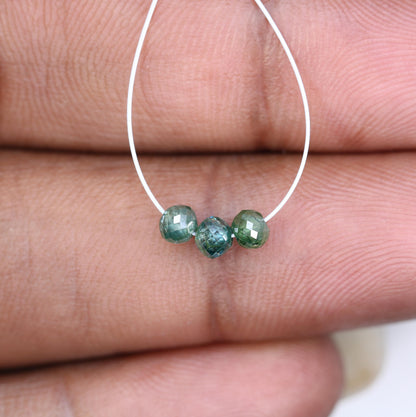 Real Treated Diamond Beads for Necklace and Bracelet | Authentic Gemstone Jewelry | Sparkling Diamond Strands | Unique DIY Jewelry Supplies