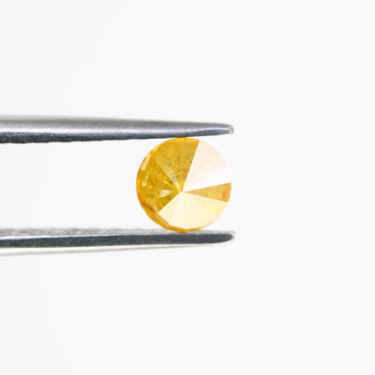 Gorgeous Natural Yellow Rustic Round Cut Diamond - Unique Gemstone for Engagement Rings, Artisan Jewelry & Custom Creations