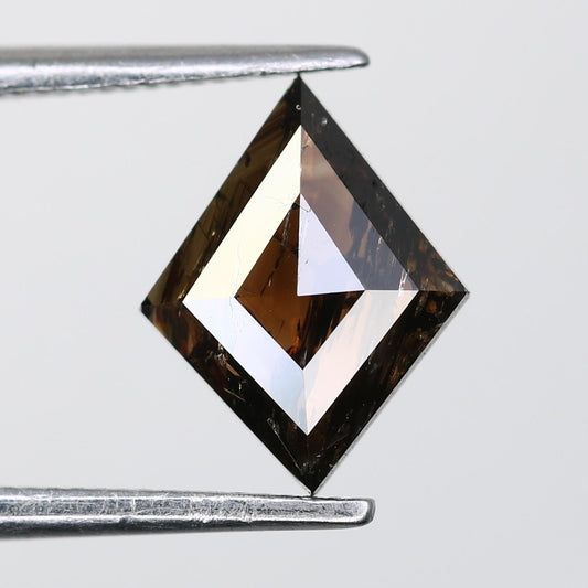 Elegant Kite-Shaped Black Diamond - Unique Gemstone for Engagement Rings, Artisan Jewelry & Custom Creations