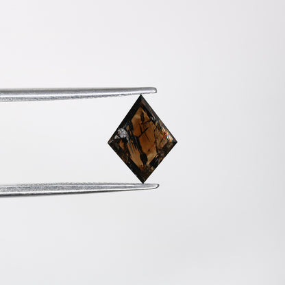 Elegant Kite-Shaped Black Diamond - Unique Gemstone for Engagement Rings, Artisan Jewelry & Custom Creations