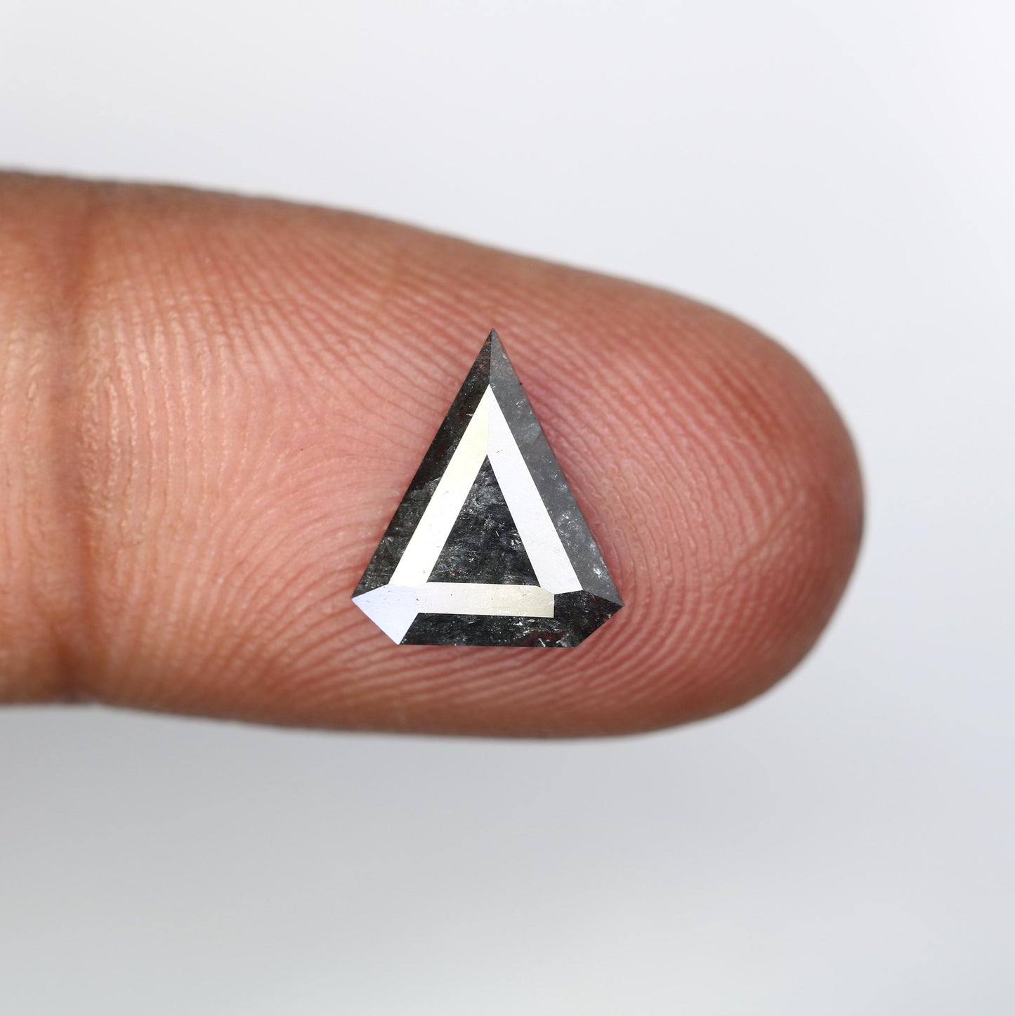 Striking Black Triangle Diamond - Unique Gemstone for Engagement Rings, Artisan Jewelry & Custom Designs