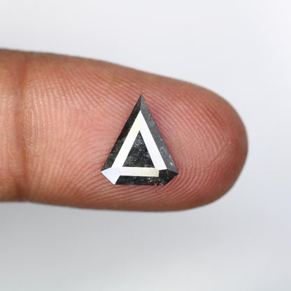 Striking Black Triangle Diamond - Unique Gemstone for Engagement Rings, Artisan Jewelry & Custom Designs