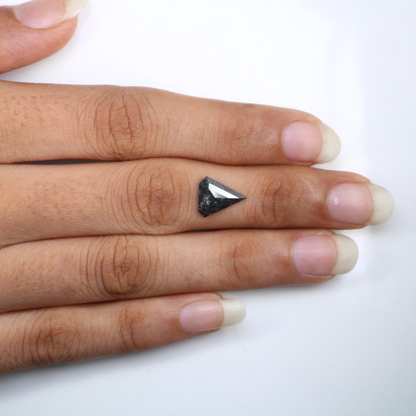 Striking Black Triangle Diamond - Unique Gemstone for Engagement Rings, Artisan Jewelry & Custom Designs