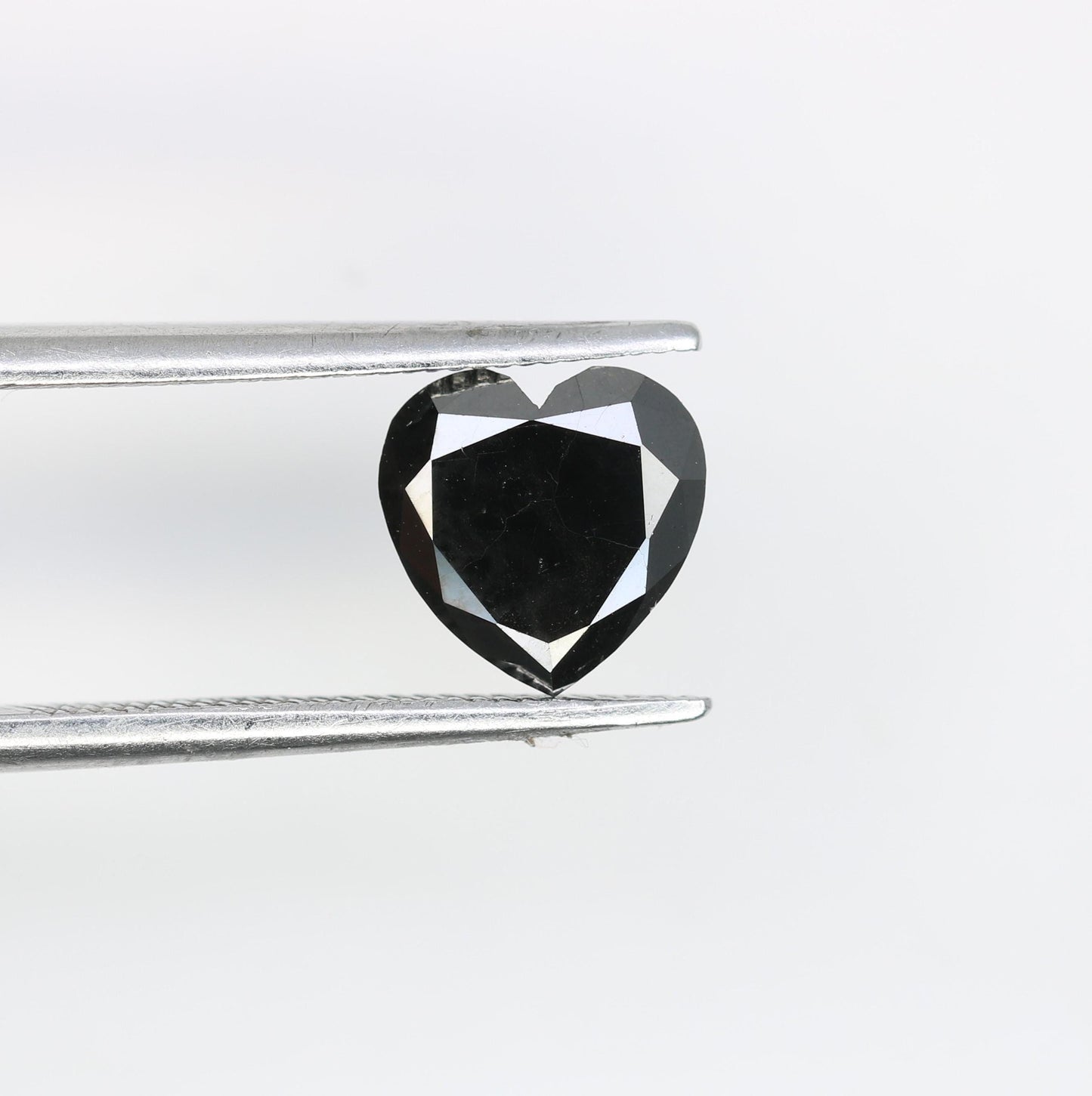Exquisite Loose Black Diamond - Faceted Heart Shape Natural Gemstone for Custom Jewelry, Engagement Rings & Unique Gifts