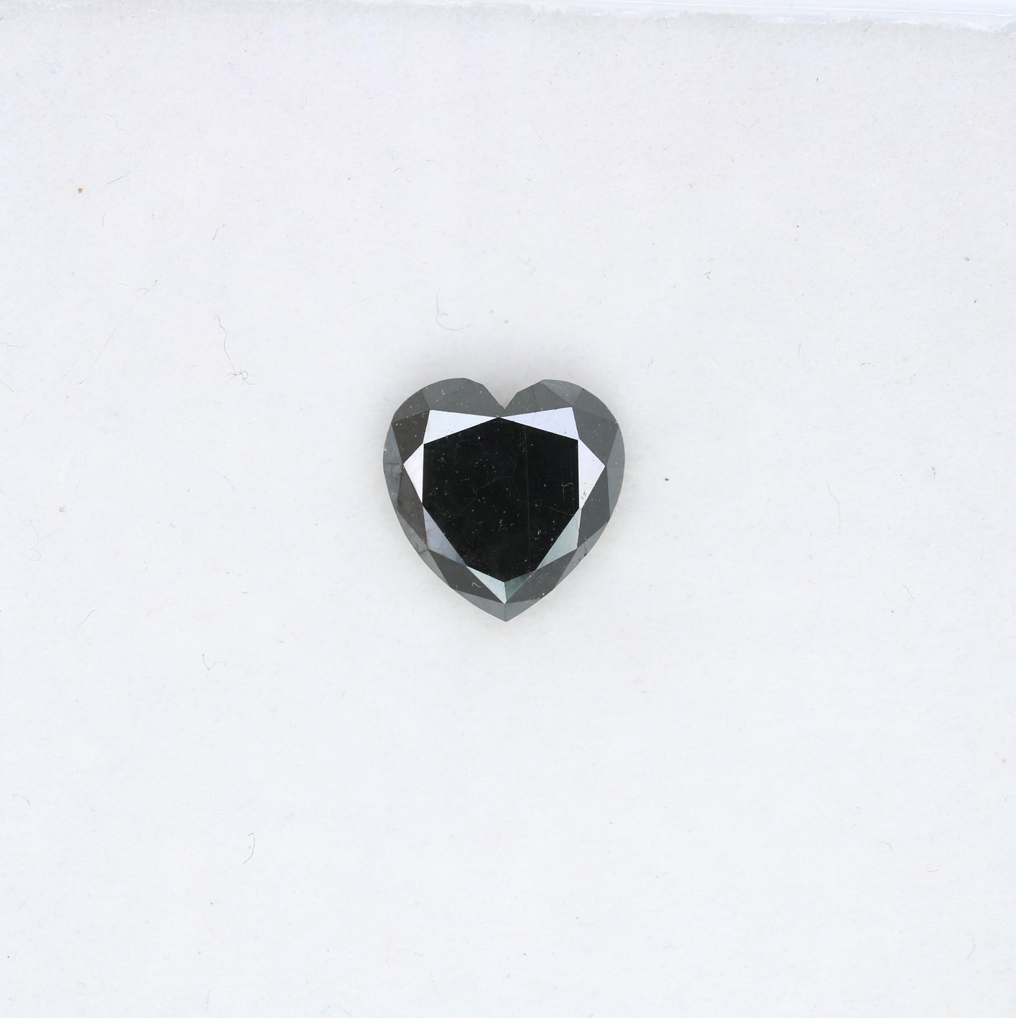 Exquisite Loose Black Diamond - Faceted Heart Shape Natural Gemstone for Custom Jewelry, Engagement Rings & Unique Gifts