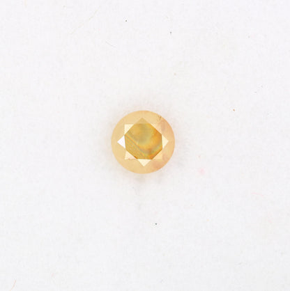 Stunning Natural Yellow Rustic Round Cut Diamond - Unique Gemstone for Engagement Rings, Artisan Jewelry & Custom Designs