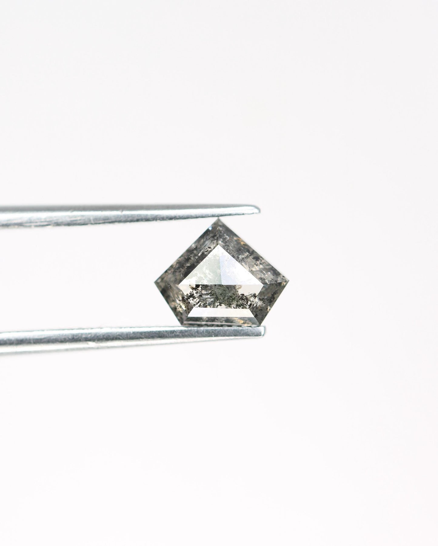 Eye-Catching Triangle-Shaped Salt and Pepper Diamond - Unique Gemstone for Engagement Rings, Artisan Jewelry & Custom Designs