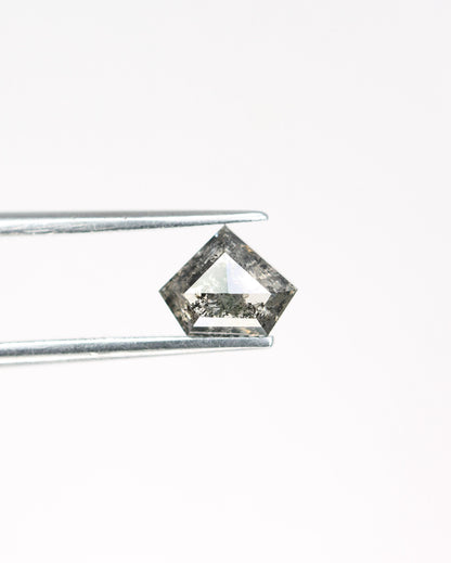 Eye-Catching Triangle-Shaped Salt and Pepper Diamond - Unique Gemstone for Engagement Rings, Artisan Jewelry & Custom Designs