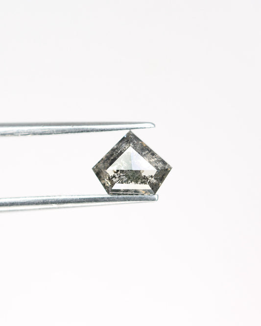 Eye-Catching Triangle-Shaped Salt and Pepper Diamond - Unique Gemstone for Engagement Rings, Artisan Jewelry & Custom Designs