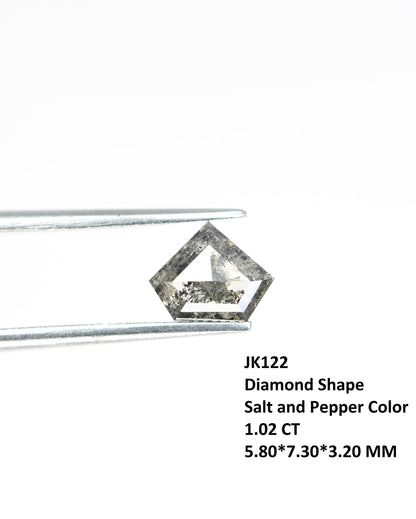 Eye-Catching Triangle-Shaped Salt and Pepper Diamond - Unique Gemstone for Engagement Rings, Artisan Jewelry & Custom Designs