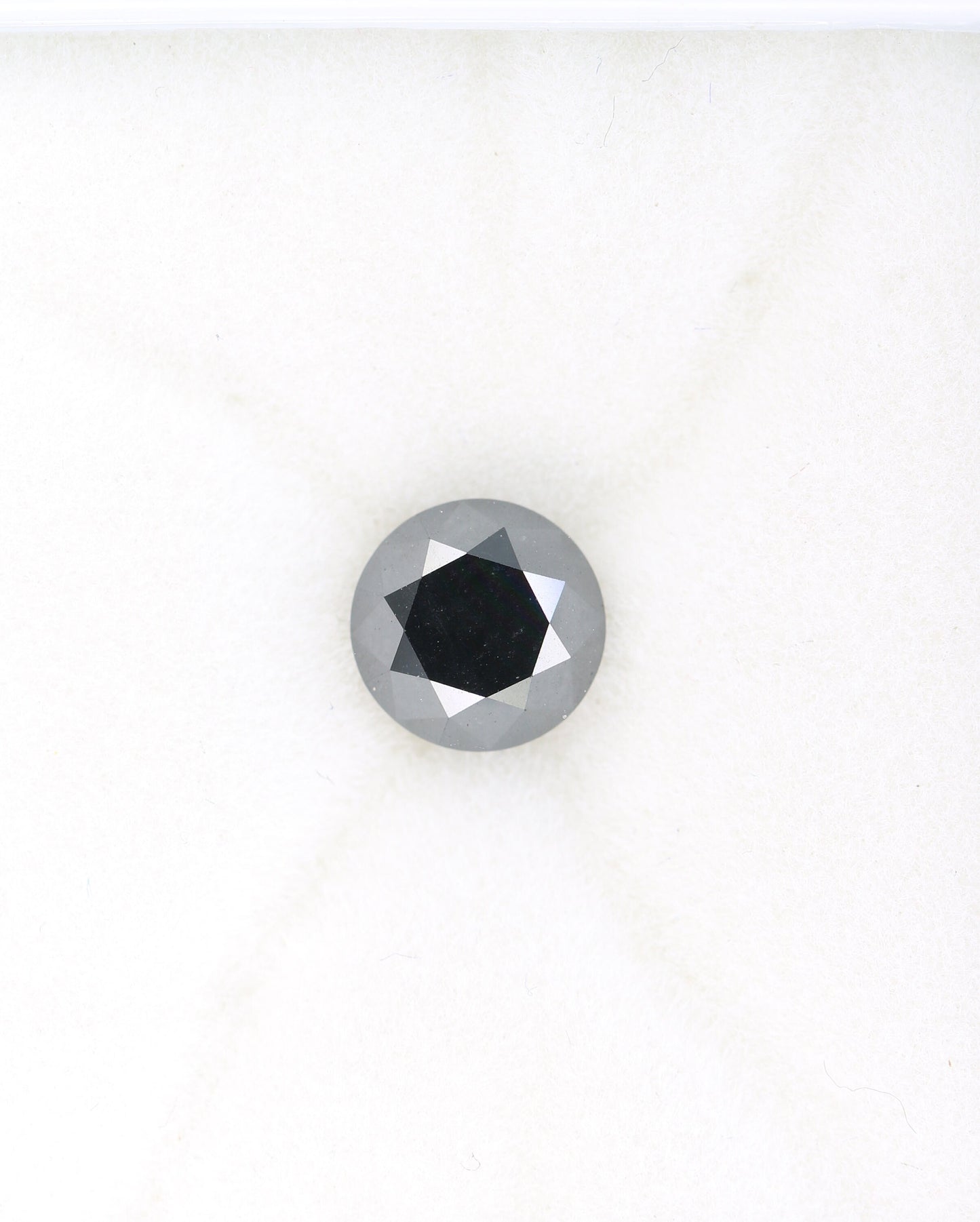 1.44 CT Beautiful Black Color Loose Round Shape Brilliant Cut Fancy Diamond For Proposal Ring