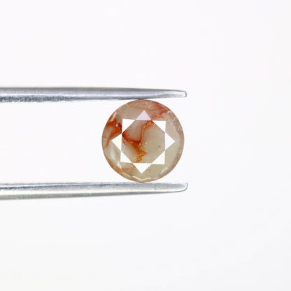 Exquisite Rustic Round Loose Diamond - Natural Gemstone for Unique Engagement Rings & Artisan Jewelry Designs