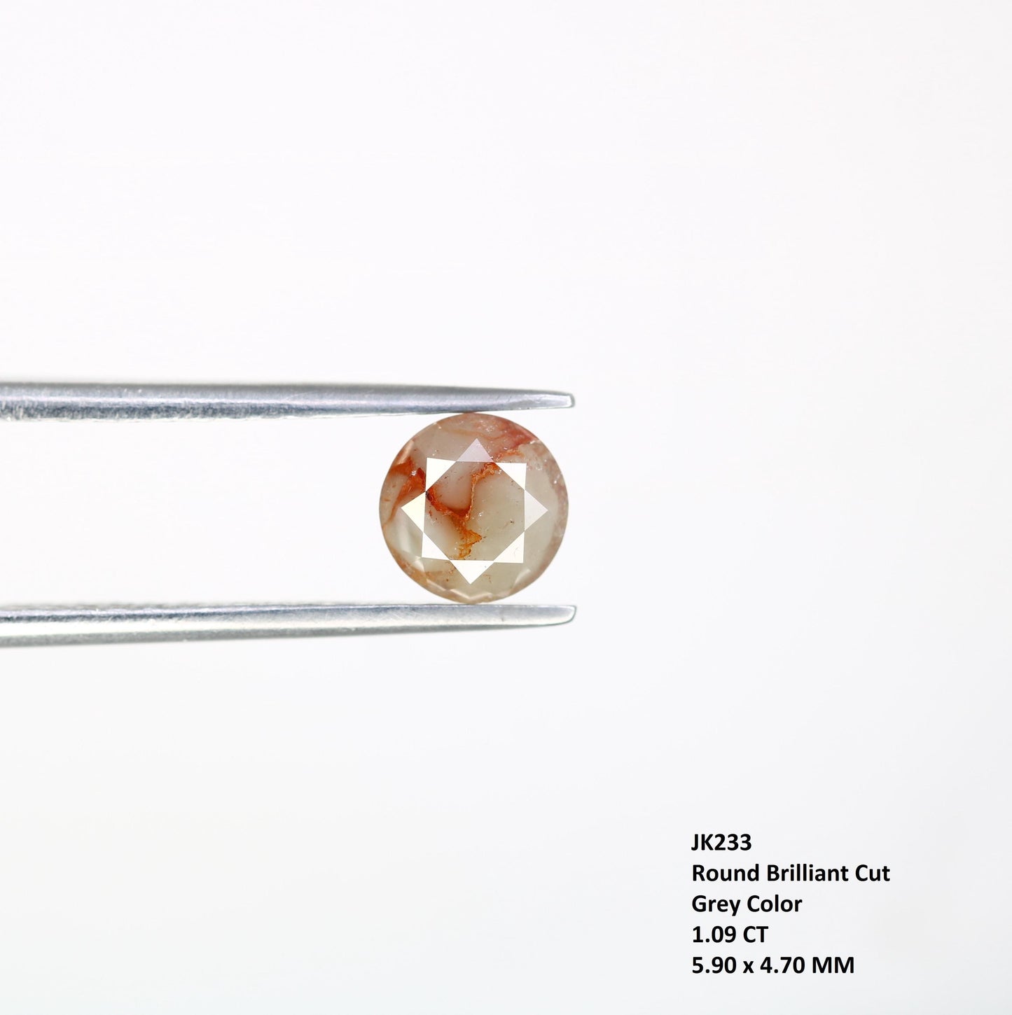 Exquisite Rustic Round Loose Diamond - Natural Gemstone for Unique Engagement Rings & Artisan Jewelry Designs