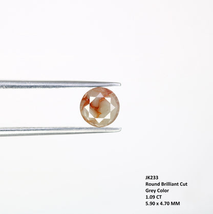 Exquisite Rustic Round Loose Diamond - Natural Gemstone for Unique Engagement Rings & Artisan Jewelry Designs