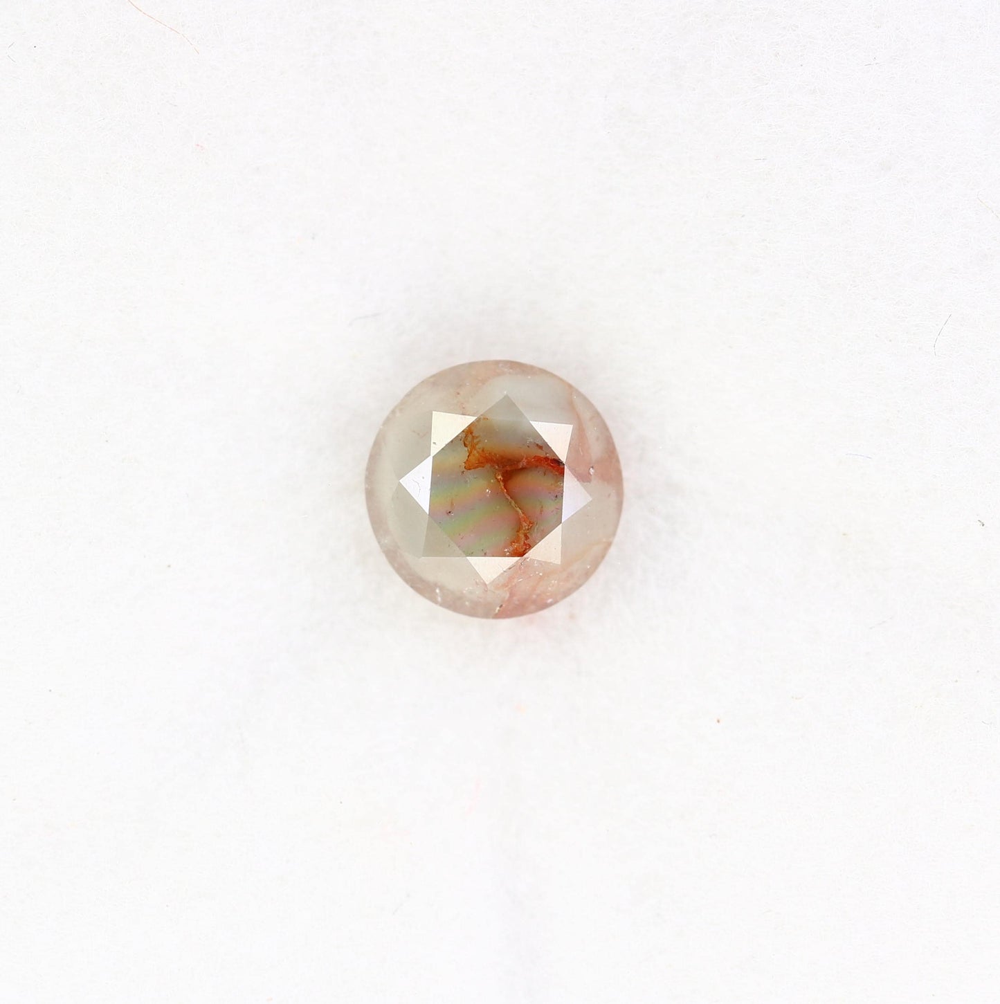 Exquisite Rustic Round Loose Diamond - Natural Gemstone for Unique Engagement Rings & Artisan Jewelry Designs