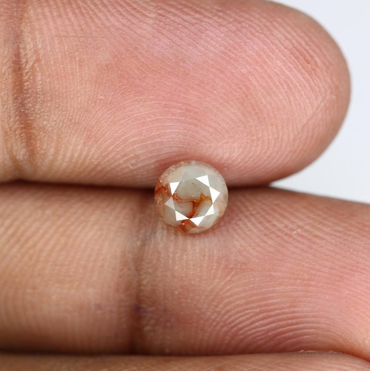 Exquisite Rustic Round Loose Diamond - Natural Gemstone for Unique Engagement Rings & Artisan Jewelry Designs