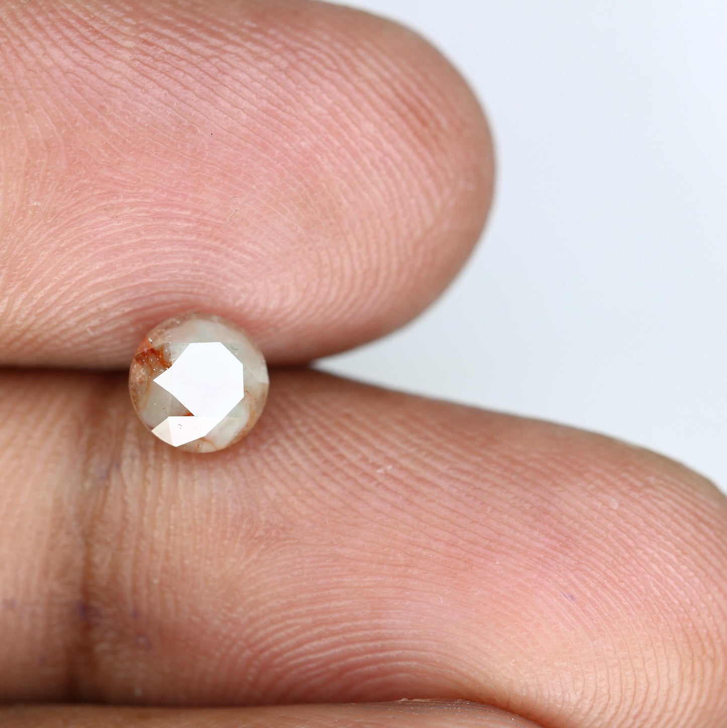 Exquisite Rustic Round Loose Diamond - Natural Gemstone for Unique Engagement Rings & Artisan Jewelry Designs