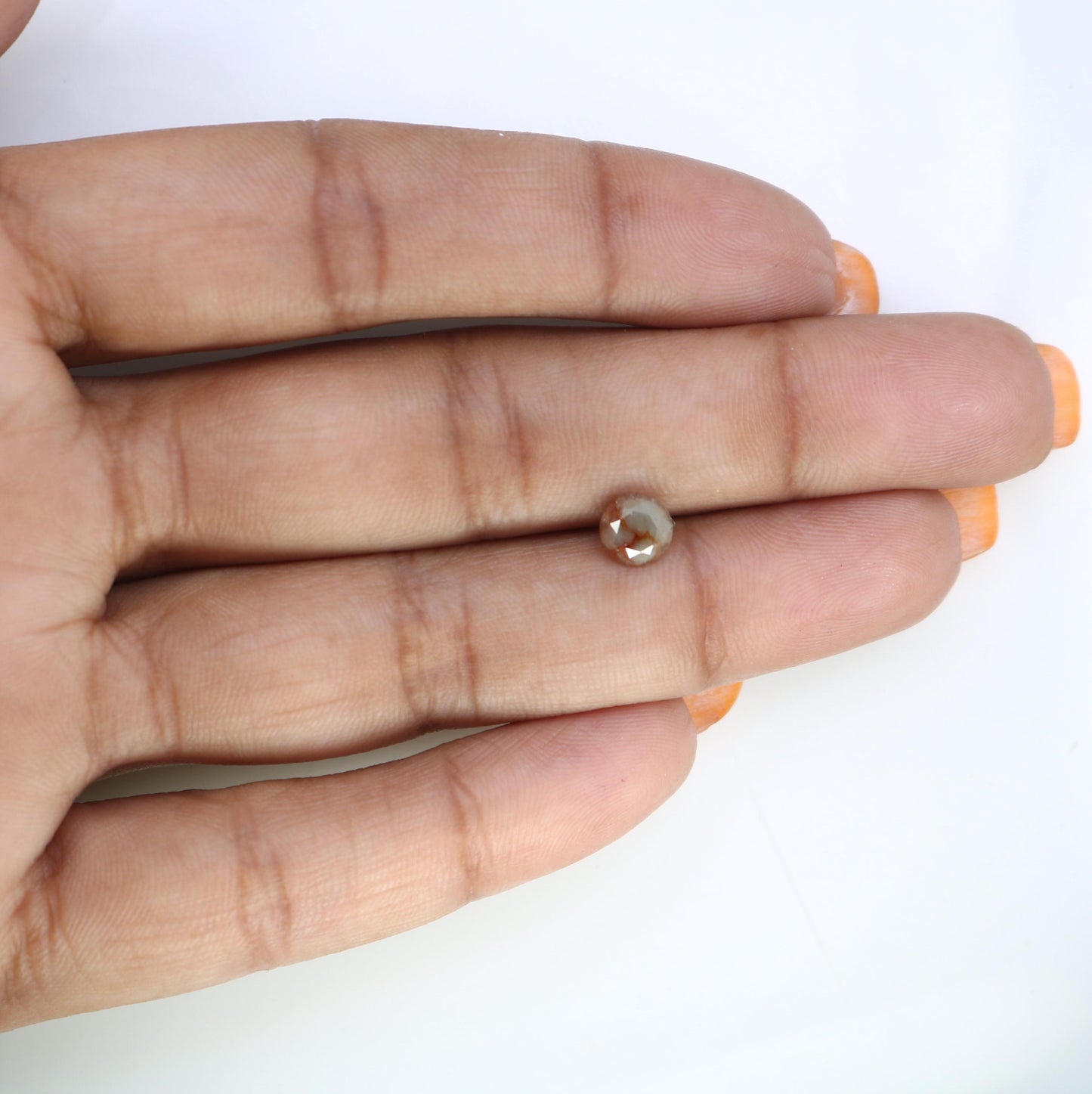 Exquisite Rustic Round Loose Diamond - Natural Gemstone for Unique Engagement Rings & Artisan Jewelry Designs