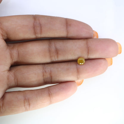 Stunning Natural Yellow Round Cut Diamond - Unique Gemstone for Engagement Rings, Artisan Jewelry & Custom Designs