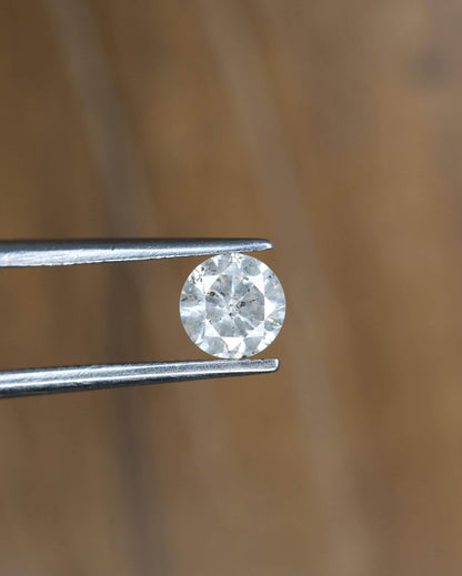 Captivating Round Salt and Pepper Diamond - Distinctive Gemstone for Engagement Rings, Handmade Jewelry & Custom Designs