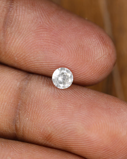 Captivating Round Salt and Pepper Diamond - Distinctive Gemstone for Engagement Rings, Handmade Jewelry & Custom Designs