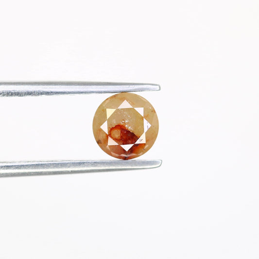 Unique Natural Rustic Round Cut Diamond - Artisan Gemstone for Engagement Rings & Custom Jewelry