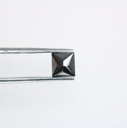 Stunning Loose Black Diamond - Faceted Square Shape Natural Gemstone for Custom Jewelry, Engagement Rings & Unique Gifts