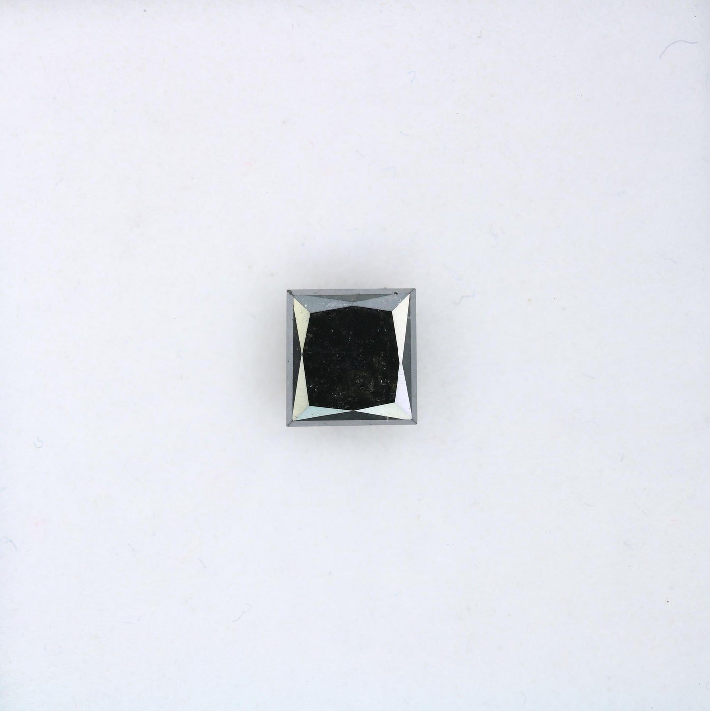 Stunning Loose Black Diamond - Faceted Square Shape Natural Gemstone for Custom Jewelry, Engagement Rings & Unique Gifts