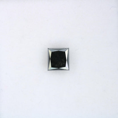 Stunning Loose Black Diamond - Faceted Square Shape Natural Gemstone for Custom Jewelry, Engagement Rings & Unique Gifts
