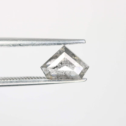 Unique Triangle-Shaped Salt and Pepper Diamond - Eye-Catching Gemstone for Engagement Rings, Artisan Jewelry & Custom Creations
