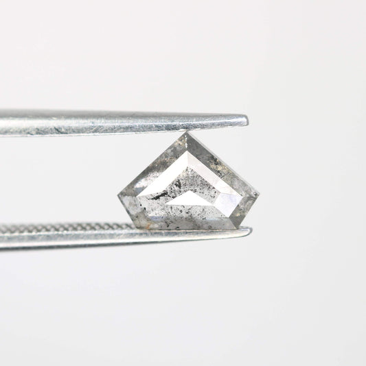 Unique Triangle-Shaped Salt and Pepper Diamond - Eye-Catching Gemstone for Engagement Rings, Artisan Jewelry & Custom Creations