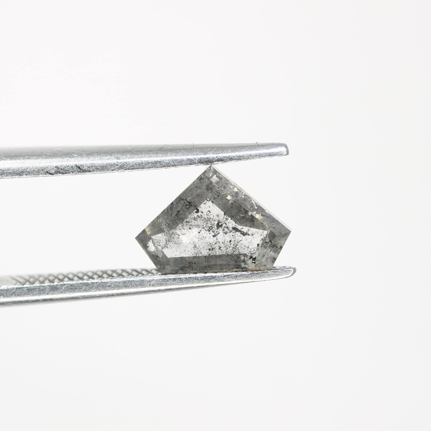 Unique Triangle-Shaped Salt and Pepper Diamond - Eye-Catching Gemstone for Engagement Rings, Artisan Jewelry & Custom Creations