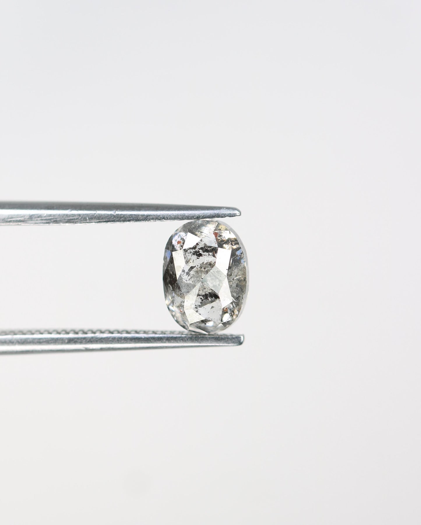 Beautiful Oval-Shaped Salt and Pepper Diamond - Unique Gemstone for Engagement Rings, Artisan Jewelry & Custom Designs