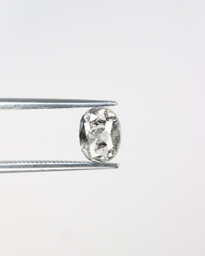 Beautiful Oval-Shaped Salt and Pepper Diamond - Unique Gemstone for Engagement Rings, Artisan Jewelry & Custom Designs