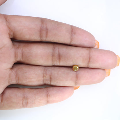 Dazzling Natural Yellow Rustic Round Cut Diamond - Exquisite Gemstone for Engagement Rings, Unique Jewelry & Custom Creations