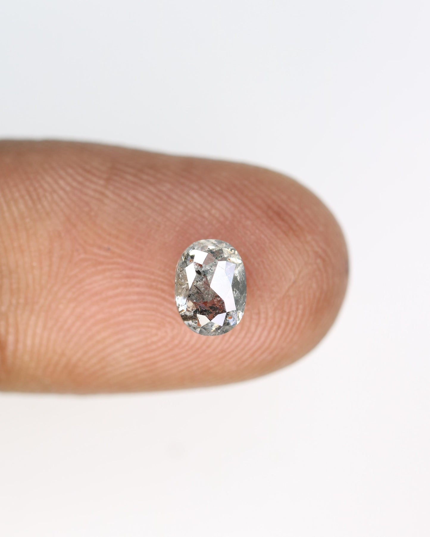 Beautiful Oval-Shaped Salt and Pepper Diamond - Unique Gemstone for Engagement Rings, Artisan Jewelry & Custom Designs