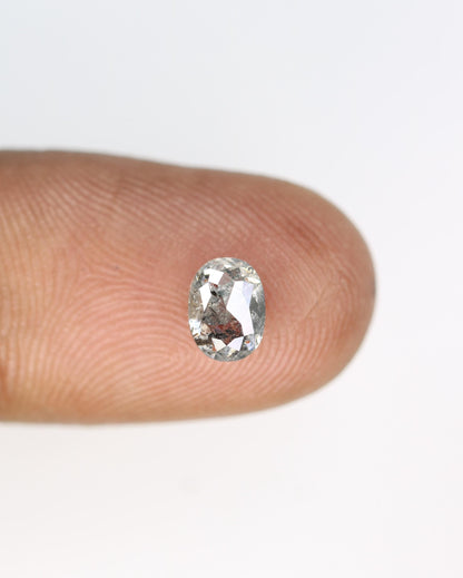 Beautiful Oval-Shaped Salt and Pepper Diamond - Unique Gemstone for Engagement Rings, Artisan Jewelry & Custom Designs