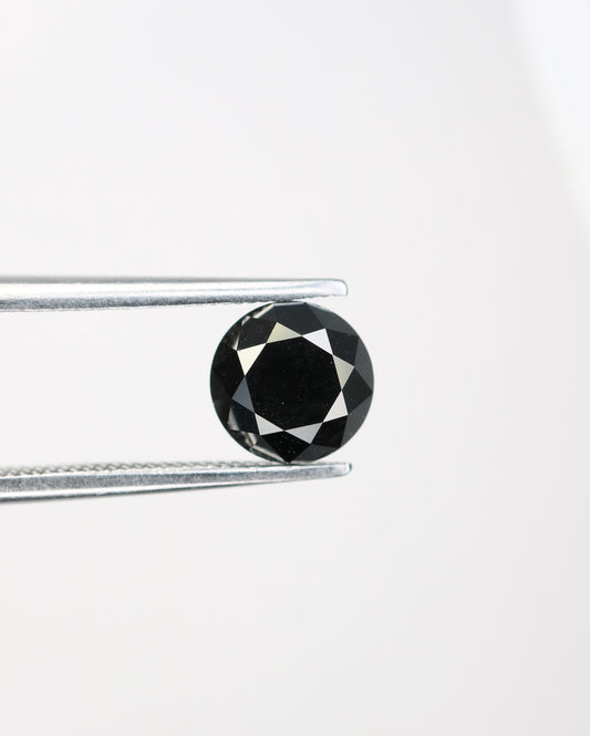 1.50 CT Natural Black Diamond | Loose Fancy Black Gemstone for Unique Jewelry | Timeless Anniversary Gift | Custom Jewelry Making Supply