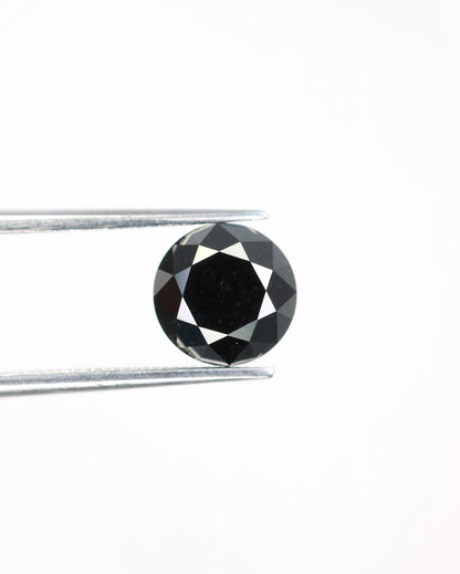 2.46 CT Premium Loose Black Treated Diamond | Fancy Black Stone for Jewelry Design | Perfect Gift for Anniversaries | Gemstone for Custom