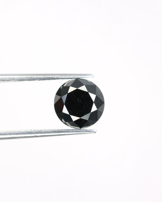 2.46 CT Premium Loose Black Treated Diamond | Fancy Black Stone for Jewelry Design | Perfect Gift for Anniversaries | Gemstone for Custom