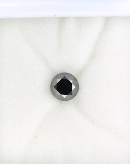 1.50 CT Natural Black Diamond | Loose Fancy Black Gemstone for Unique Jewelry | Timeless Anniversary Gift | Custom Jewelry Making Supply