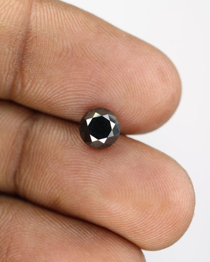 1.50 CT Natural Black Diamond | Loose Fancy Black Gemstone for Unique Jewelry | Timeless Anniversary Gift | Custom Jewelry Making Supply