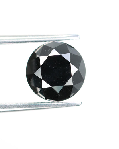 2.39 CT Natural Fancy Black Treated Diamond | Loose Black Gemstone for Handmade Jewelry | Unique Anniversary Gift | Artisan Jewelry Supply