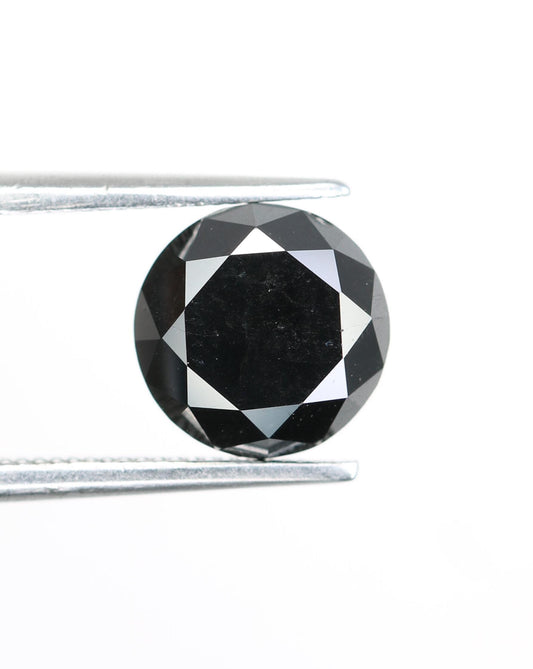 2.72 CT Natural Raw Black Treated Diamond | Stunning Fancy Black Gemstone for Custom Jewelry | Ideal Gift for Anniversaries | Unique Gem